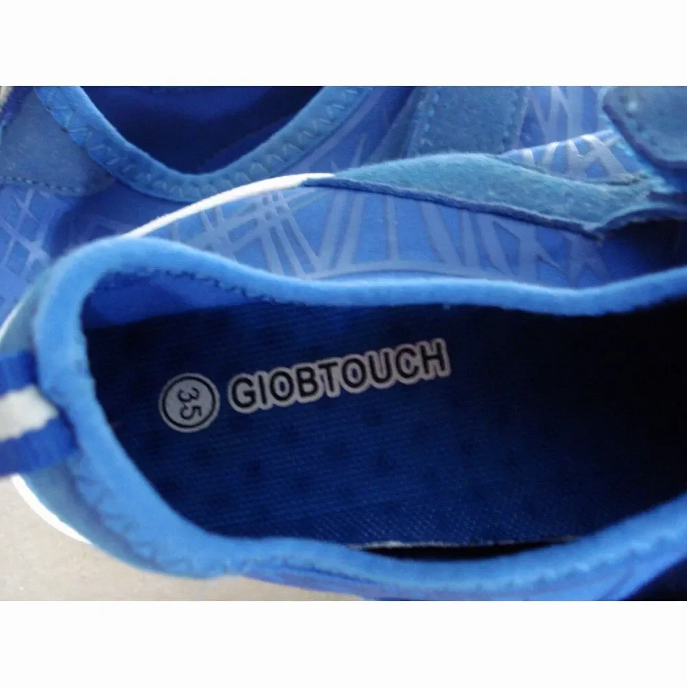 Giobtouch Unisex Water Shoes Blue Sneakers Unisex Kids Size 35 EUR - US 5